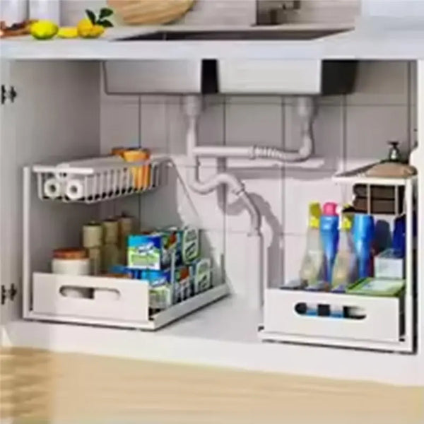 Under Sink Slide-Out Storage Organizer