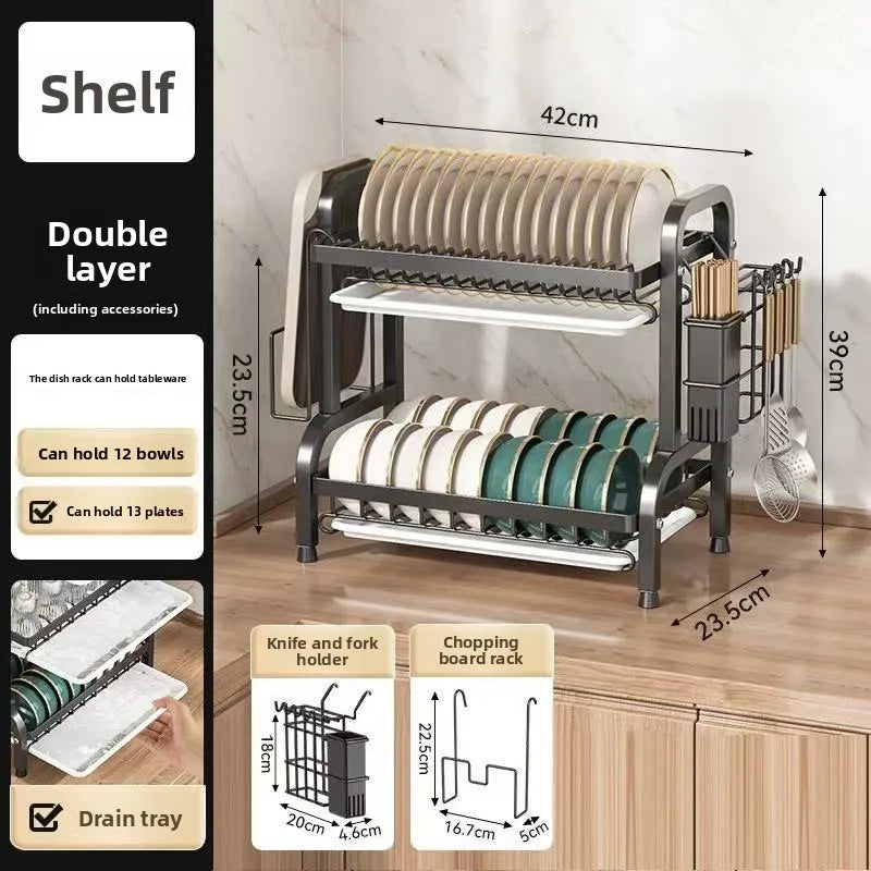 EasyStack Kitchen Dish Organizer Rack